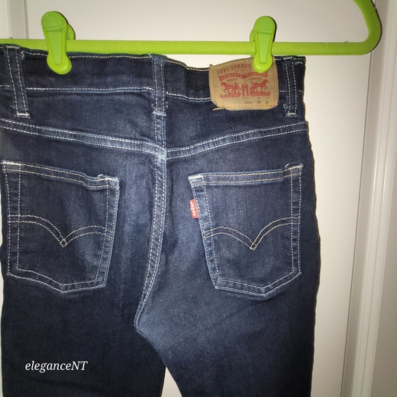 Levi Strauss & Co. 512 Sim Taper Blue Jeans Boys Youth Size: 12 reg - Picture 6 of 6
